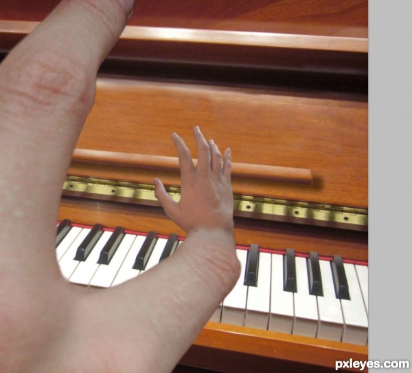 Creation of The Piano Hand: Step 9